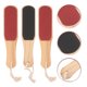 thumbnail image 5 of EeaseMX 3 raspadores de pies de doble cara, exfoliantes y masajeadores de pies con mango de madera, eliminadores de callos negros (forma de pie), 5 of 7