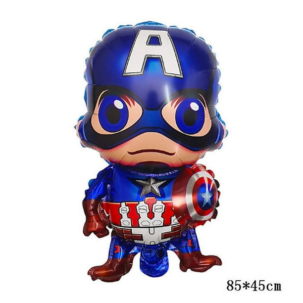 Globos de papel de aluminio 3D grandes para fiesta de cumpleaños, decoraciones de dibujos animados para niños, suministros para Baby Shower, Spiderman, Iron Man, Hero