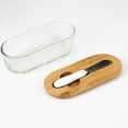 thumbnail image 3 of Creatine Glass Butter Dish With Lid And Spatula. Airtight Storage For Butter And Cheese. Transparent Butter Storage For Refrigerator And Countertop., 3 of 3