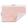thumbnail image 3 of YFYANG Washable Heat-Resistant Placemats, 70% PVC/30% Polyester, Pastel Leaf Pattern Kitchen Table Mat, 12" x 18" 4 Piece, 3 of 6
