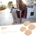 thumbnail image 4 of EeaseCA 2 Pair Toe Topper Half Socks Seamless Invisible Socks Invisible Forefoot Cushion Half Liner Socks With Non-skid Silicone Bottom for Women (Skin Color), 4 of 7
