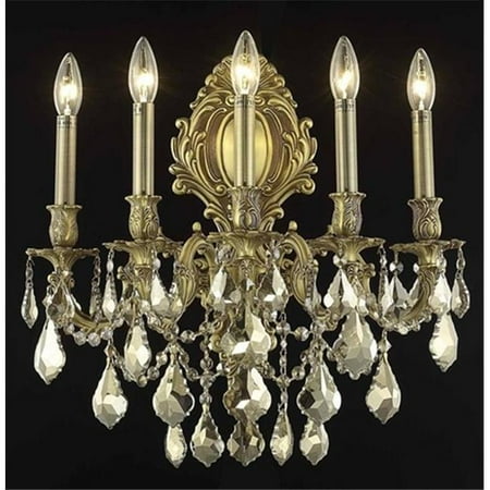 

9605W21FG-GT-RC 21 W x 24 H in. Monarch Wall Sconce Royal Cut - French Gold