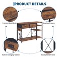 thumbnail image 3 of 55-75 Gallon Fish Tank Stand | Aquarium Stand with Power Outlet, 3-Tier Storage Shelf for Fish Tank, Turtle & Reptile Terrarium, Brown, 3 of 6