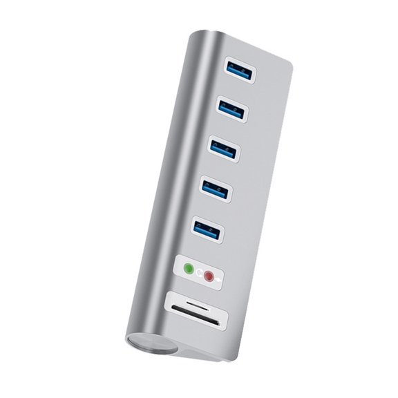 5 Ports Usb3.0 Docking Station Multi-function USB Splitter TF / SD Card Reader