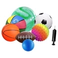 thumbnail image 3 of Juego de 7 pelotas de juguete para niños con bolsa de transporte Perfecl pelotas de playa ligeras, 3 of 8