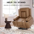 thumbnail image 5 of Power Lift Recliner Chair - Heat and Massage,Recliner Massage Chair,Adjustable Furniture for Back,Legs,PU Leather Electric Lift Chair Designed for The Elderly and People with Mobility impaired, 5 of 7
