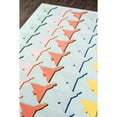 thumbnail image 4 of Novogratz Airplane Houndstooth Seafoam Rug, SEAFOAM, 4 of 4