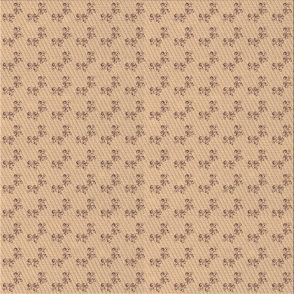Ahgly Company Indoor Square Patterned Peru Brown Area Rugs, 7' Square