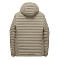 thumbnail image 7 of YgkuHd Men's Winter Hooded Windproof Thickened Puffer Jacket Solid Color Spliced Quilted Casual Zip Up Coat for Outdoor Daily Commute Wear, 7 of 7