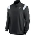 thumbnail image 2 of Men's Nike Black/White Atlanta Falcons Sideline Coach Chevron Lockup Quarter-Zip Long Sleeve Top, 2 of 3
