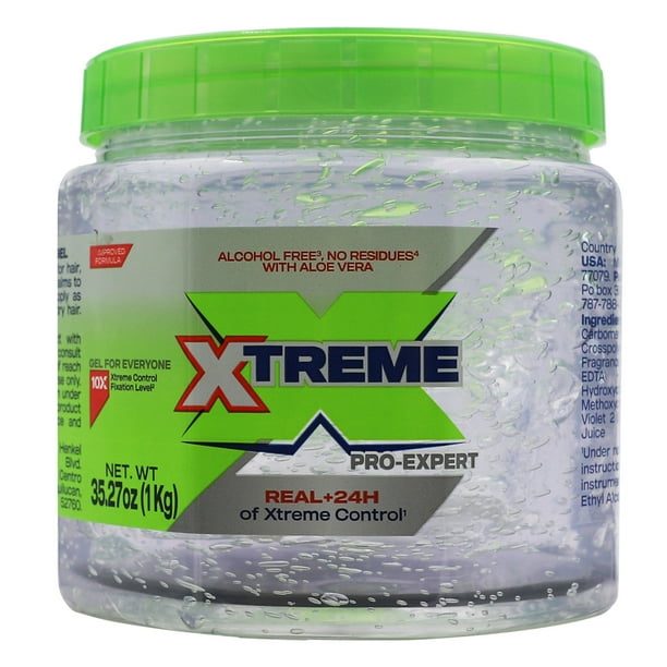 Xtreme ProExpert Hair Styling Gel, 35.27 oz Jumbo Clear Jar