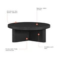 thumbnail image 2 of Beautiful Contempo Round Coffee Table With Black Faux Marble Finish By Drew Barrymore, 2 of 8