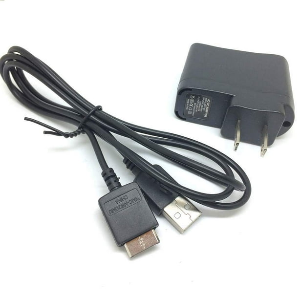 2IN1 USB sync Data Charger Cable for Sony Walkman MP3 Player NWZS636F