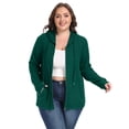 thumbnail image 6 of Gleelist Women's Full Zip Up Hoodie Sweatshirts Plus Size Long Sleeve Oversized Casual Hoodies Sweatshirt Jackets with Pockets(1X-5X), 6 of 8