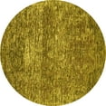 thumbnail image 1 of Ahgly Company Indoor Round Persian Yellow Traditional Area Rugs, 3' Round, 1 of 4