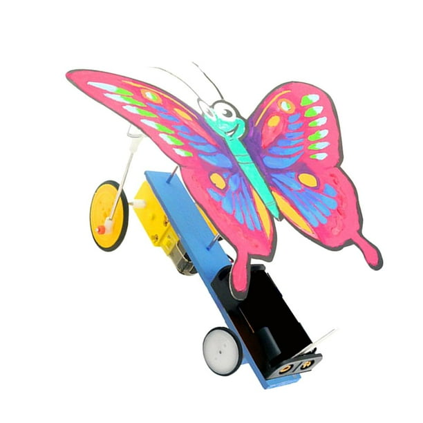 Juguete Educativo Niños Modelo de Mariposa Eléctrica de Plástico de Científico para Niños Niñas CUTICAT Juguete de montaje de bricolaje para niños