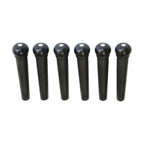 Graph Tech Tusq Ivory Acoustic Guitar Bridge Pins Black Pearl Dot