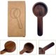 thumbnail image 3 of 2 cucharas medidoras de madera, cucharadita, pala de madera para sal, cuchara medidora graduada para medir café en polvo, harina, té Sincero Electrónica, 3 of 5
