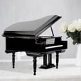 thumbnail image 4 of Miniature Grand Piano Model Kit Musical Instrument with Chair,for Home Office Decoration(Black, Wit, 4 of 5