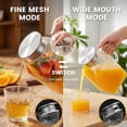 thumbnail image 5 of 1 Gallon Square Glass Pitcher with Lid Water Pitcher for Fridge Borosilicate Glass Carafe for Hot and Cold Beverage Jug with Handle for Iced Tea Coffee Juice, 5 of 11