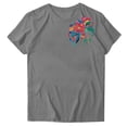 thumbnail image 1 of Pisexur Hauts d'Été pour Femmes, Hauts pour Femmes, Hauts de Sortie pour Femmes, Hauts pour Femmes, Blouse Mode Imprimée à Manches Courtes Col Rond T-Shirt Gris,S, 1 of 5