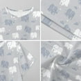 thumbnail image 6 of Cartoon Elephant Women Nightgown Sleepwear Short Sleeves For Vacations Travels Nightgowns Women's Pajamas, 6 of 7