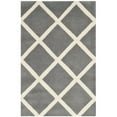 thumbnail image 2 of SAFAVIEH Chatham CHT720D Handmade Dark Grey / Ivory Rug, 2 of 10