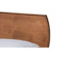 thumbnail image 4 of Aimi Mid-Century Modern Walnut Brown Finished Wood Full Size Platform Bed, 4 of 5