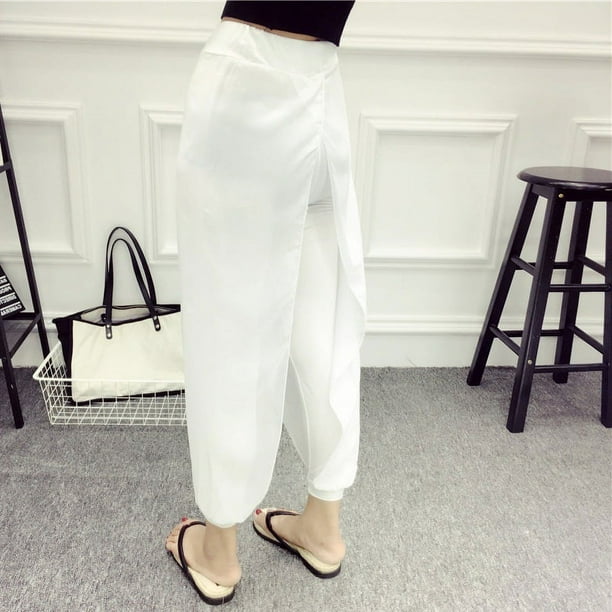 Pantalones de yoga, pantalones bombachos de primavera y otoño, pantalones deportivos para mujer, ropa de baile cuadrado, pantalones harén casuales sueltos de talla grande
