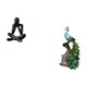 thumbnail image 5 of Figura de escritorio Pensador Escultura abstracta Figura decorativa creativa Estatua de Material de resina de calidad Adecuado para, 5 of 8