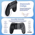 thumbnail image 3 of Controller Grips for Nintendo Switch 2 - Wear-Resistant & Anti-Slip Handle Kit Gamepad Holder Accessories-Black-B, 3 of 7