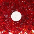 thumbnail image 3 of Uxcell 0.66 Pound Fire Glass Stone, 3-6mm Reflective Fire Pit Glass Rock for Fireplace, Red, 3 of 4