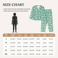 thumbnail image 4 of Pofeuu Panda Bathing In The Bath Print Womens Pajamas Set Long Sleeve Sleepwear Button Down Nightwear Soft Pj Lounge Sets Button Down Pajamas Women-Medium, 4 of 7