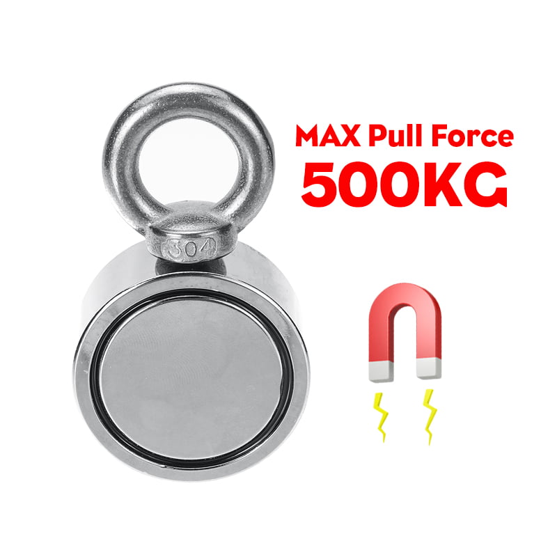 250/300KG Metal Magnet Detector Recovery Strong Sea Fishing Neodymium 60mm 