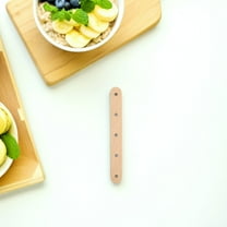 Clispeed 150Pcs Wooden Tongue Depressors with Holes for Craft and Waxing Use