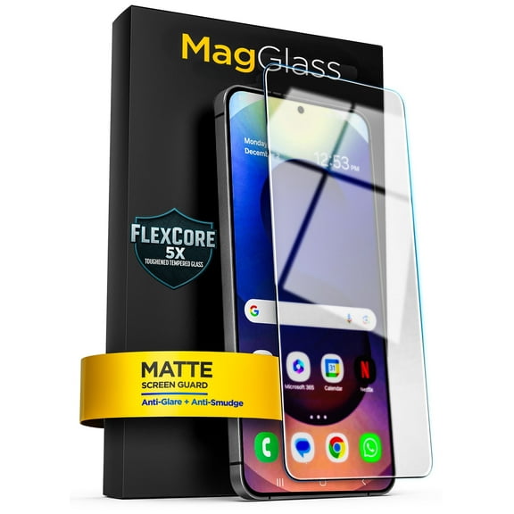 Magglass for Samsung Galaxy S25 Edge Matte Screen Protector, Anti Glare Tempered Glass with Alignment Applicator