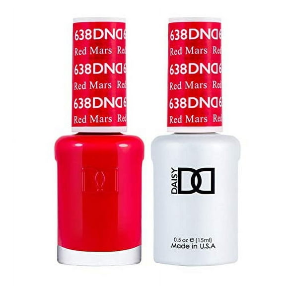 DND Nail Polish Gel & Matching Lacquer Set - 638 RED MARS