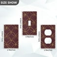 thumbnail image 7 of Yayeee Blank Wall Plate Cover 1-Gang 4.5"x2.7" Home Unused Decorative Outlet, Circular Gold Pattern, 7 of 7