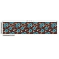 thumbnail image 3 of Ambesonne Floral Fabric by the Yard Upholstery, White Flower Hibiscus Art, 2 Yards, Sea Blue Brown, 3 of 5