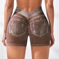 thumbnail image 4 of Jean Shorts for Women High Waisted Stretchy Slim Fit Sexy Pull On Jorts Casual Denim Shorts, 4 of 8