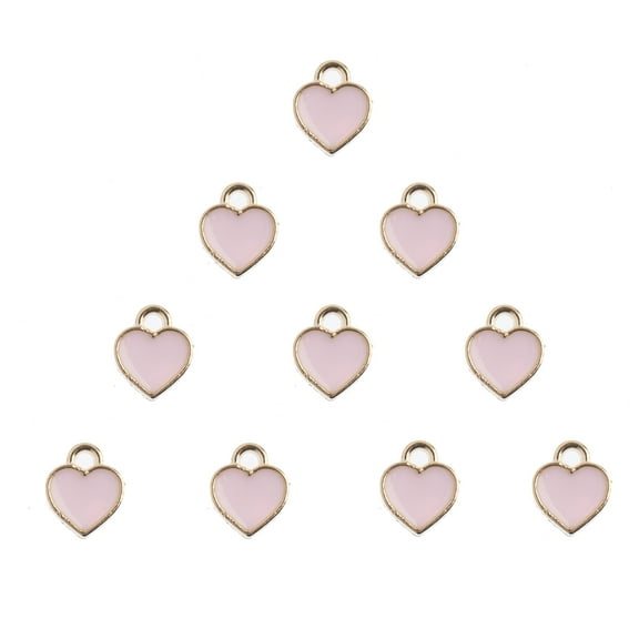 John Bead Sweet & Petite Charms-Four Petals Pink, 7x8mm 10/Pkg