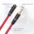 thumbnail image 4 of Cable de extensión de audio Koffmon de 3,5 mm macho a hembra, 1,2 m, rojo, 4 of 7