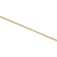 thumbnail image 4 of 14K Yellow Gold 2mm Solid Plain Curb Cuban Chain Link Necklace 24 Inches, 4 of 7