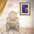 thumbnail image 3 of SARA Design 25x32 Gold Ornate Wood Framed with Double Matting Museum Art Print Titled - Herbstastermut, 3 of 4