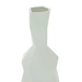 thumbnail image 6 of DecMode 6"W, 16.25"H Stoneware Modern Vase, White, 1 - Piece, 6 of 8