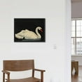 thumbnail image 4 of Framed Canvas Wall Art for Living Room, Vintage Home Decor Animal Oil Painting Summer Room Decor Bathroom Wall Decor, Swan Art Prints Gifts for Friends or Family, 4 of 4