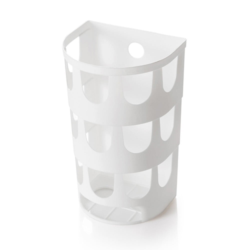 Rack Plastic Bag Container Tableware Organizer Garbage Bags Wall