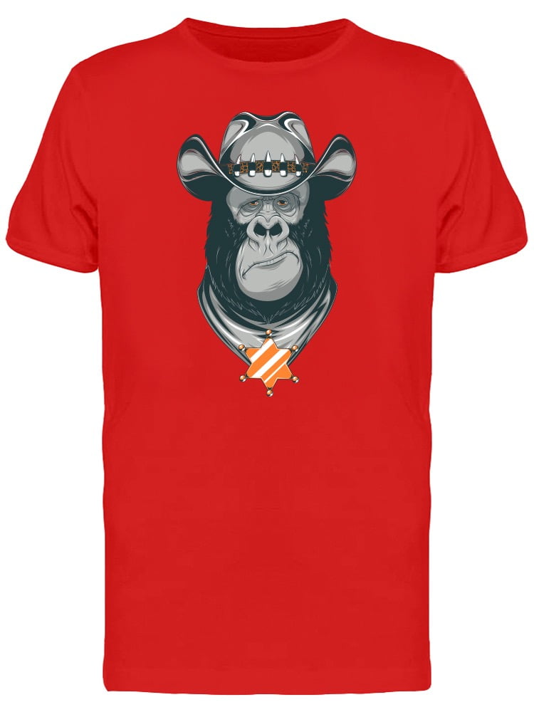 Smartprints Gorilla In Cowboy Hat Tee Men's Image by Shutterstock