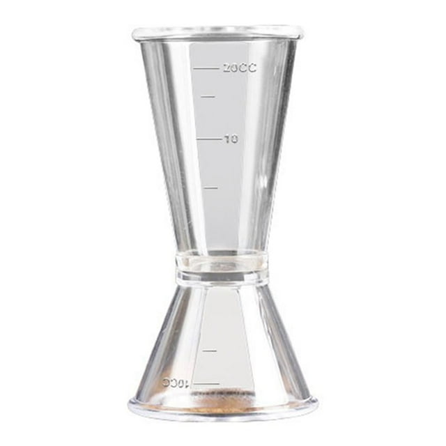 Jigger doble transparente de resina de plástico Advancent 1/2 Oz taza de medición S