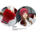 thumbnail image 3 of Janrevotw Women'S Sledding Hat Gloves Set Snowman Hat Ball Cap Warm Winter Hat Women'S Knitted Wool Wrap Around Baseball Cap Head Warmer, 3 of 3